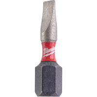 Бита Milwaukee SL0,6x4,5 25мм SHOCKWAVE, упак_2