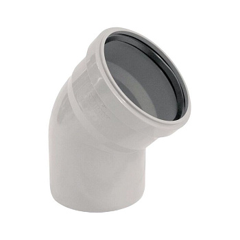 Отвод ХЕМКОР НПВХ 110 мм 87 градусов ВК ШУМЭКС